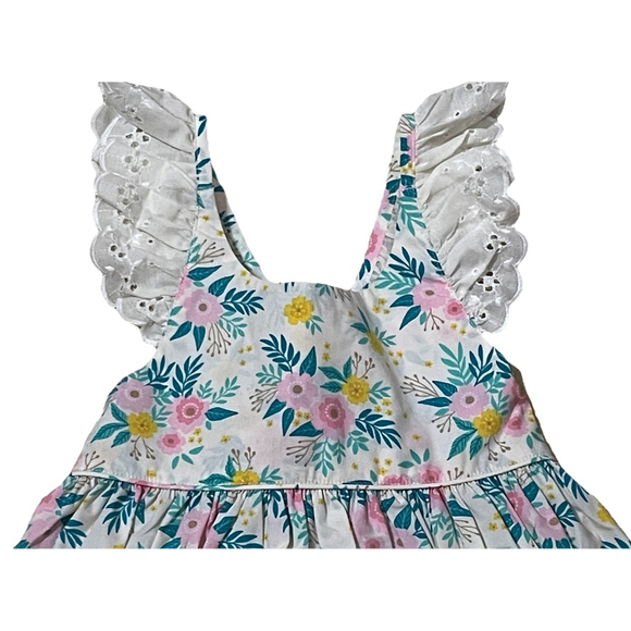 Elanore Rose Girls 7/8 Sleeveless Floral - Picture 2 of 4